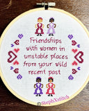 Friendships With Women PDF Cross Stitch Pattern