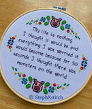 My Life Is Nothing I Thought It Would Be - PDF Cross-Stitch Pattern