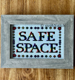 Safe Space LGBTQIA - Framed Cross-Stitch