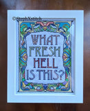 What Fresh Hell Is This? - Framed Cross-Stitch