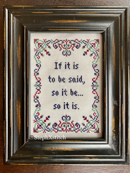 If It Is To Be Said... Succession PDF Pattern