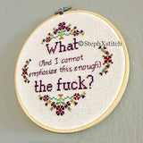 What (and I Cannot Emphasize This Enough) The Fuck? Cross Stitch Kit