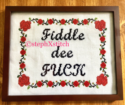 Fiddle De Fuck - PDF Cross Stitch Pattern