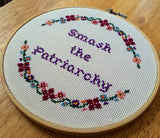 Smash The Patriarchy - PDF Cross Stitch Pattern